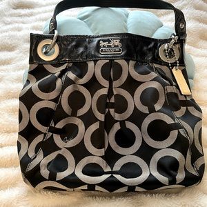 Coach Madison Op Art Metallic Lurex Bag